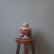 Vase en céramique design contemporain fabrication artisanale forme minimaliste  tons bruns