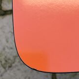 Set of 6 vintage orange formica chairs, 70s