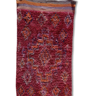 Tapis berbere du Maroc purple rain - Tapis Azilal 104x194 cm