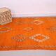 Orange Vintage Moroccan Rug 162 x 232 cm - Berber Wool Rug - Handmade Rug