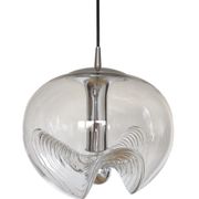 Pendant lamp "futura" by peill and putzler germany 1960s