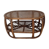 Table basse rotin