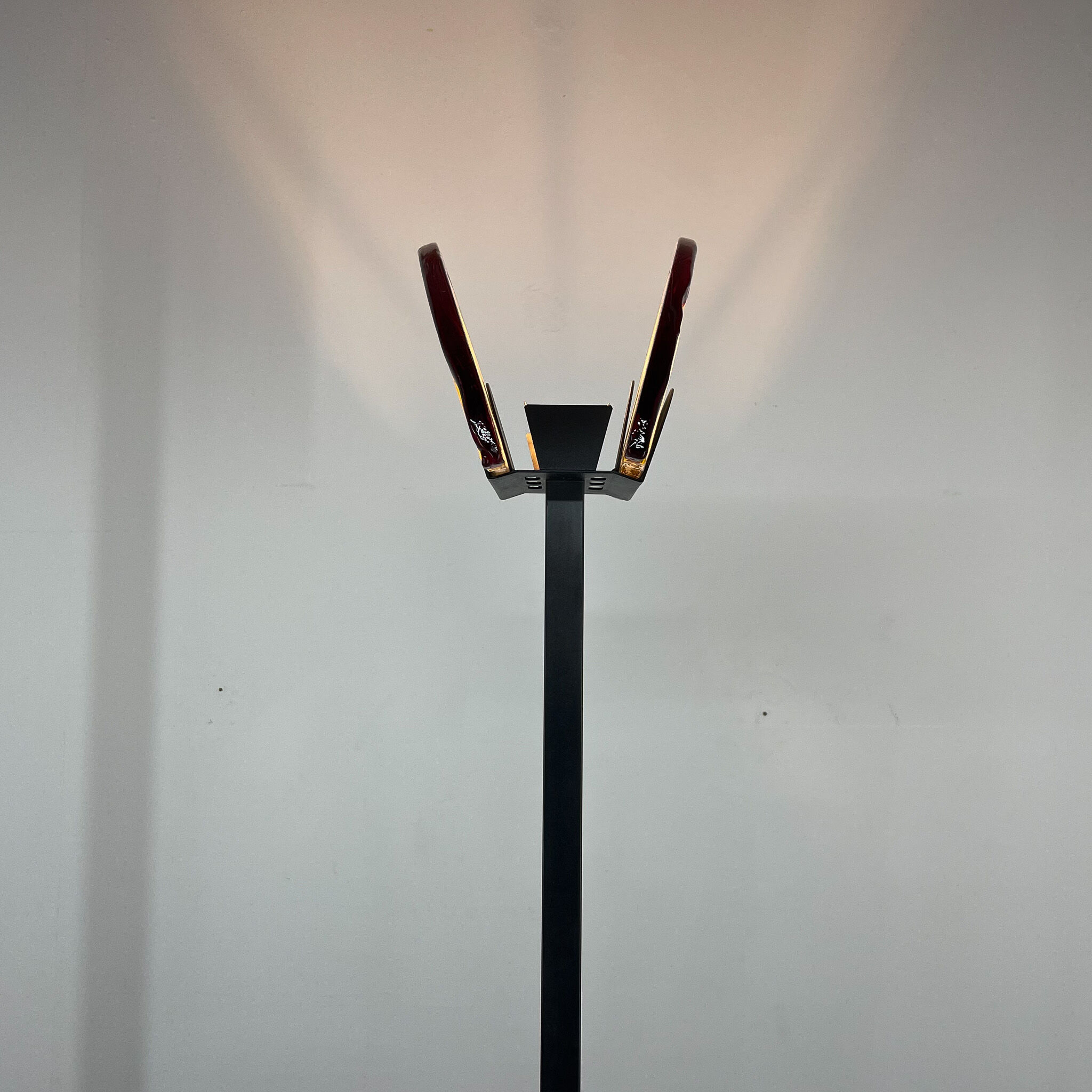 Italian AV Mazzega Floor Lamp, Labelled, 1980