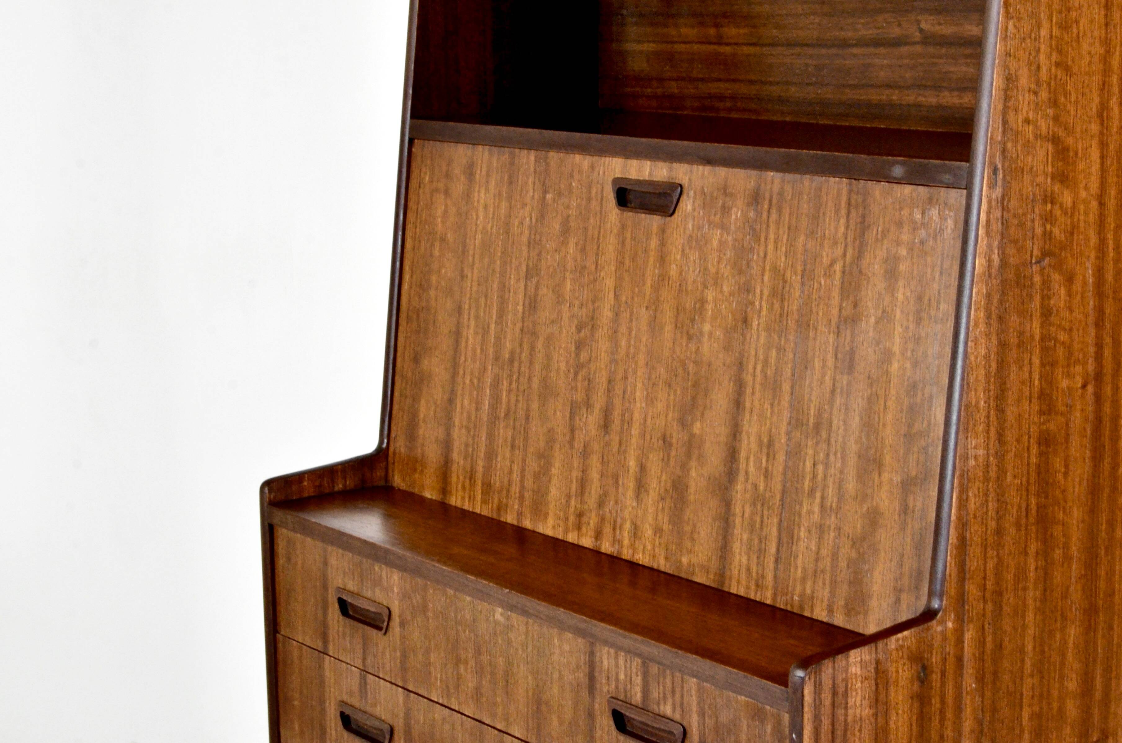 Vintage Midcentury Danish Bookcase / Secretary in stunning Rosewood