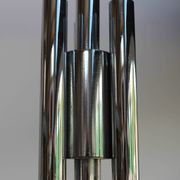 Lustre à quatre bras en verre de Murano chromé de Gaetano Sciolari, années 1970
