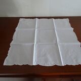Nappe et 8 serviettes assorties en coton - 200 x 160