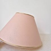 Fabric lampshade with golden trim '70s - vintage