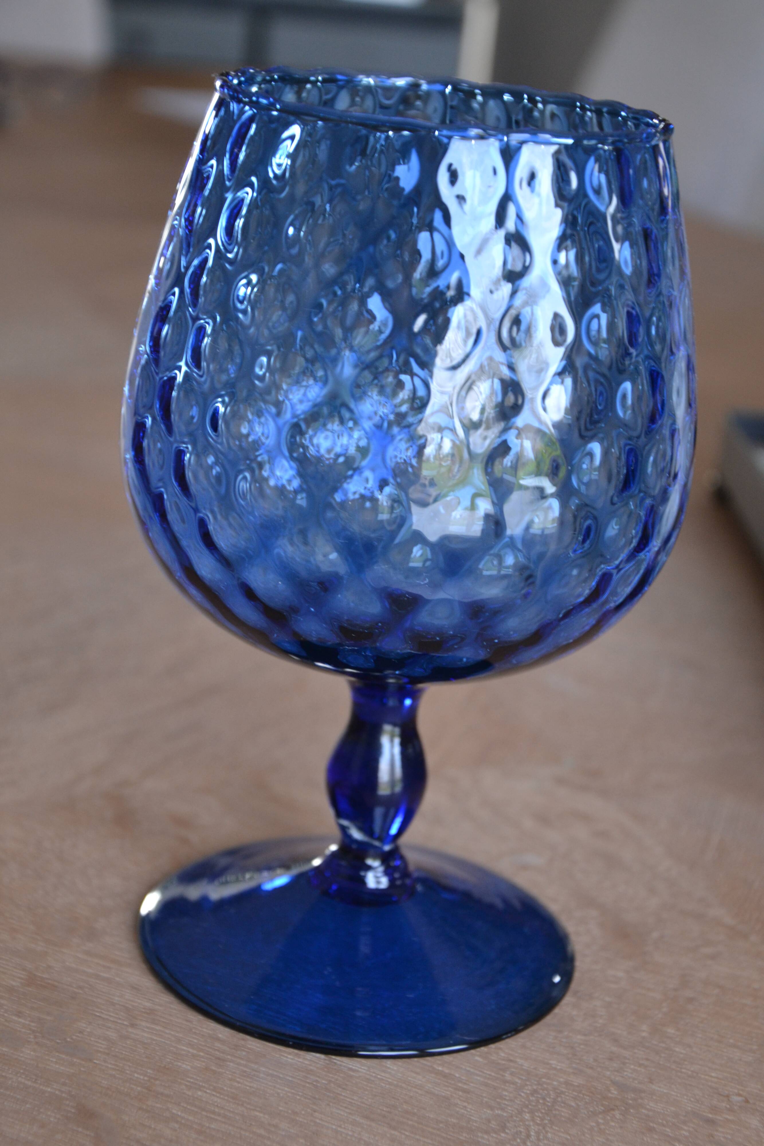 Vintage Empoli Glass Vase Cup