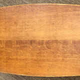 Rattan coffee table and solid wood tray