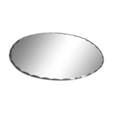vintage oval mirror with bevelled edge