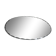 vintage oval mirror with bevelled edge