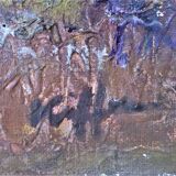 Oil on canvas charles kiffer "the vineyards in saint tropez"