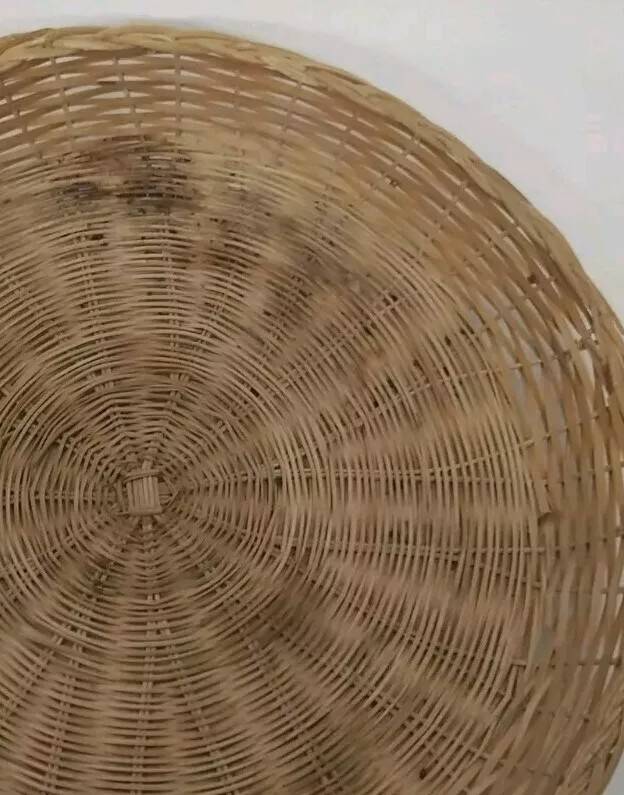 Set of 3 Vintage Rattan Baskets