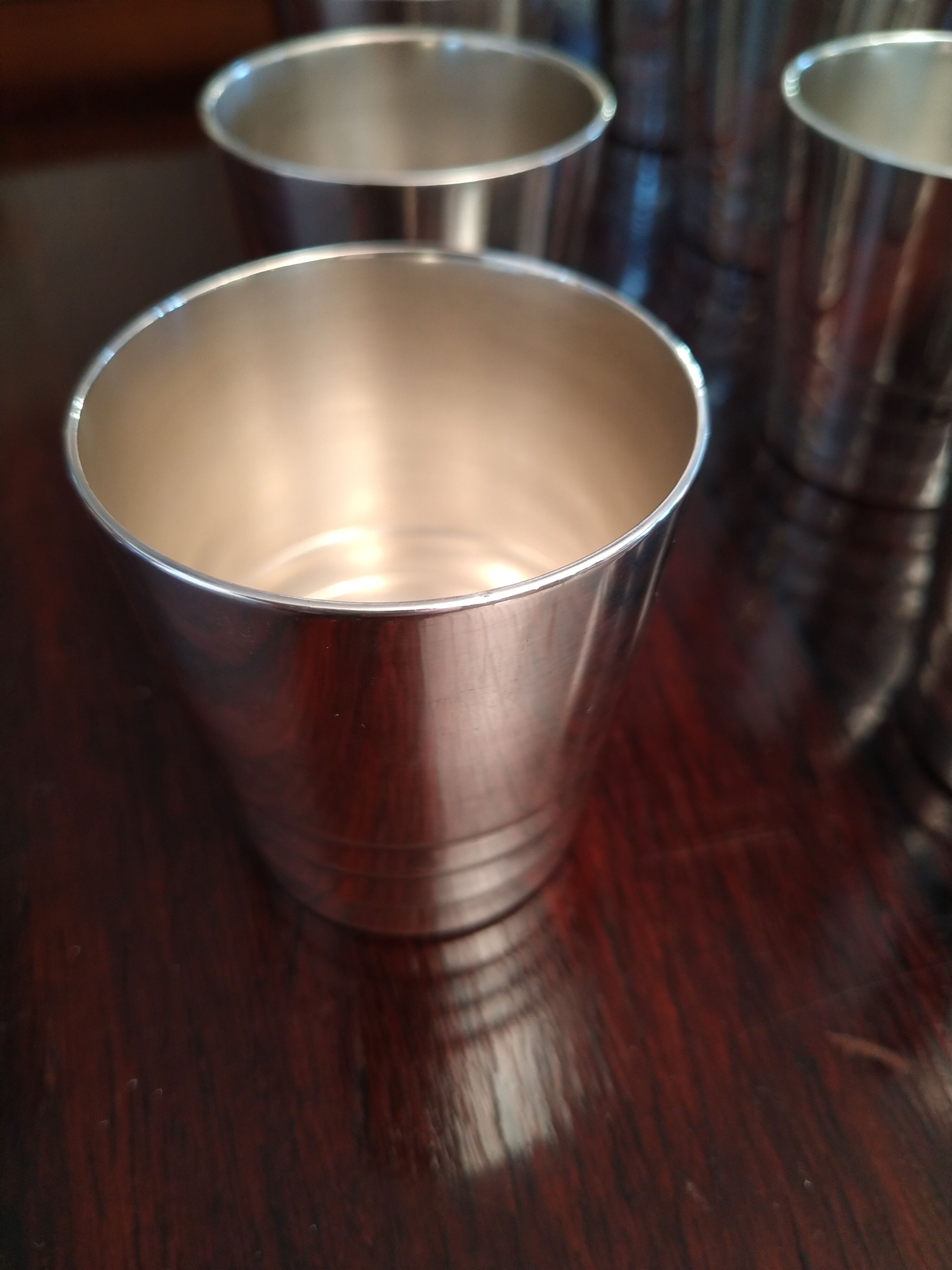 Set de 8 gobelets christofle en métal argent
