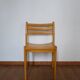 6 chaises en bois empilables