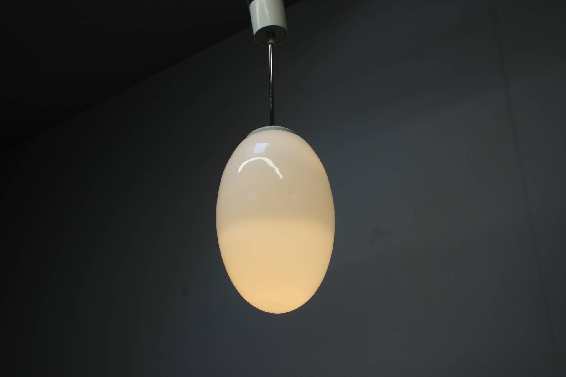 Mid-century Opaline Pendant, 1970s, Czechoslovakia