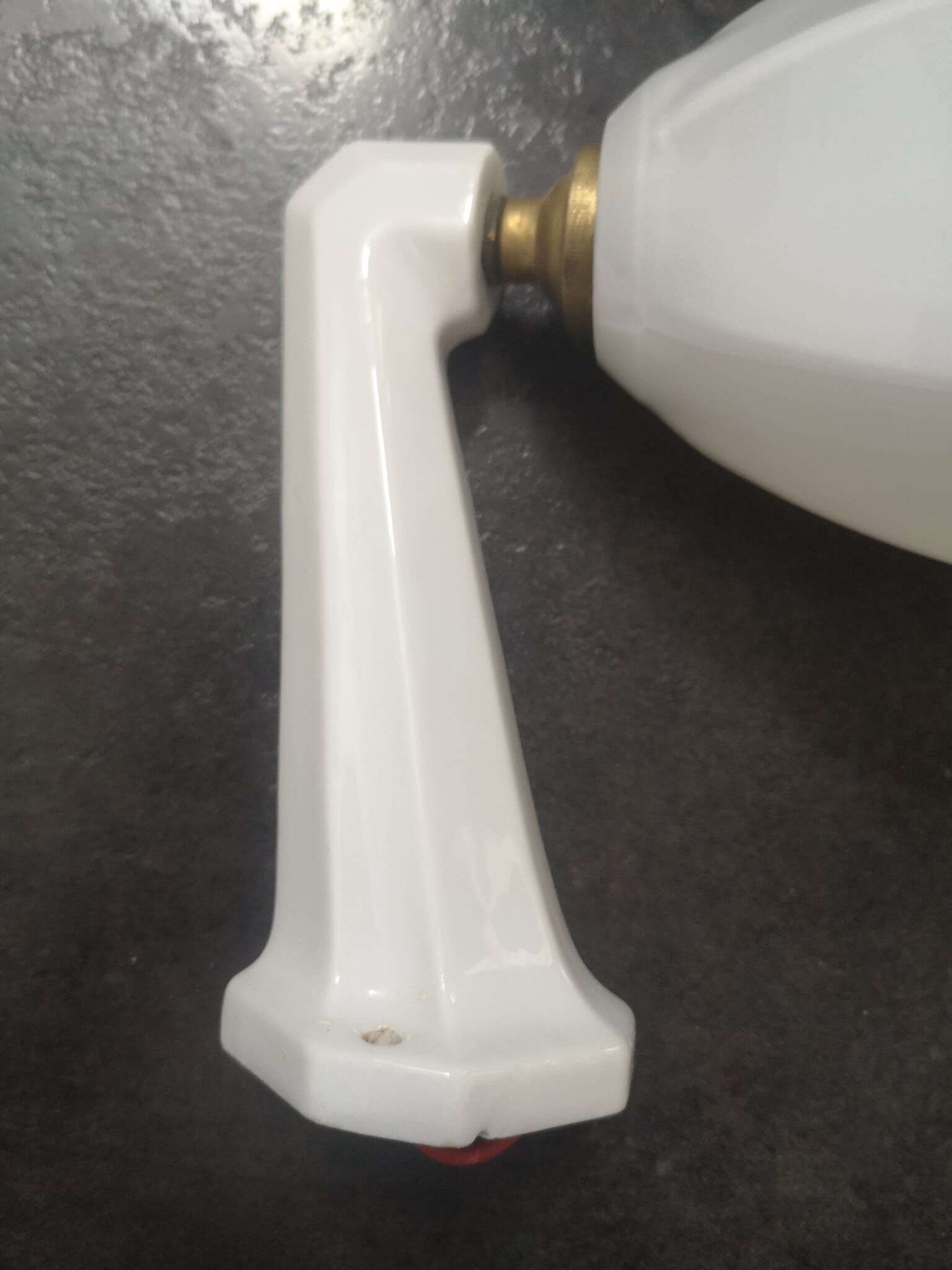 Wall lamp old white porcelain bathroom art deco 1930 opaline tulip