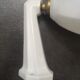 Wall lamp old white porcelain bathroom art deco 1930 opaline tulip