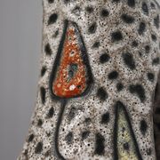 Marius Bessone in Vallauris large free-form vase with abstract decoration 1950s