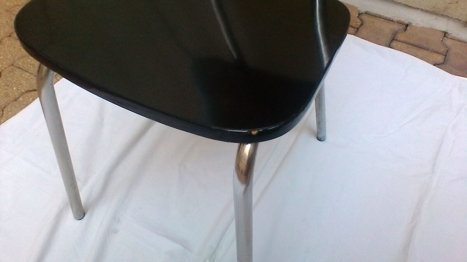 Vintage chair in black formica