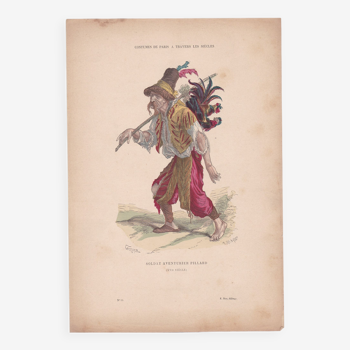 Illustration d'époque : éditeur F . Roy costumes de Paris