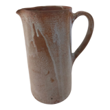 Glazed stoneware pitcher