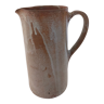 Glazed stoneware pitcher