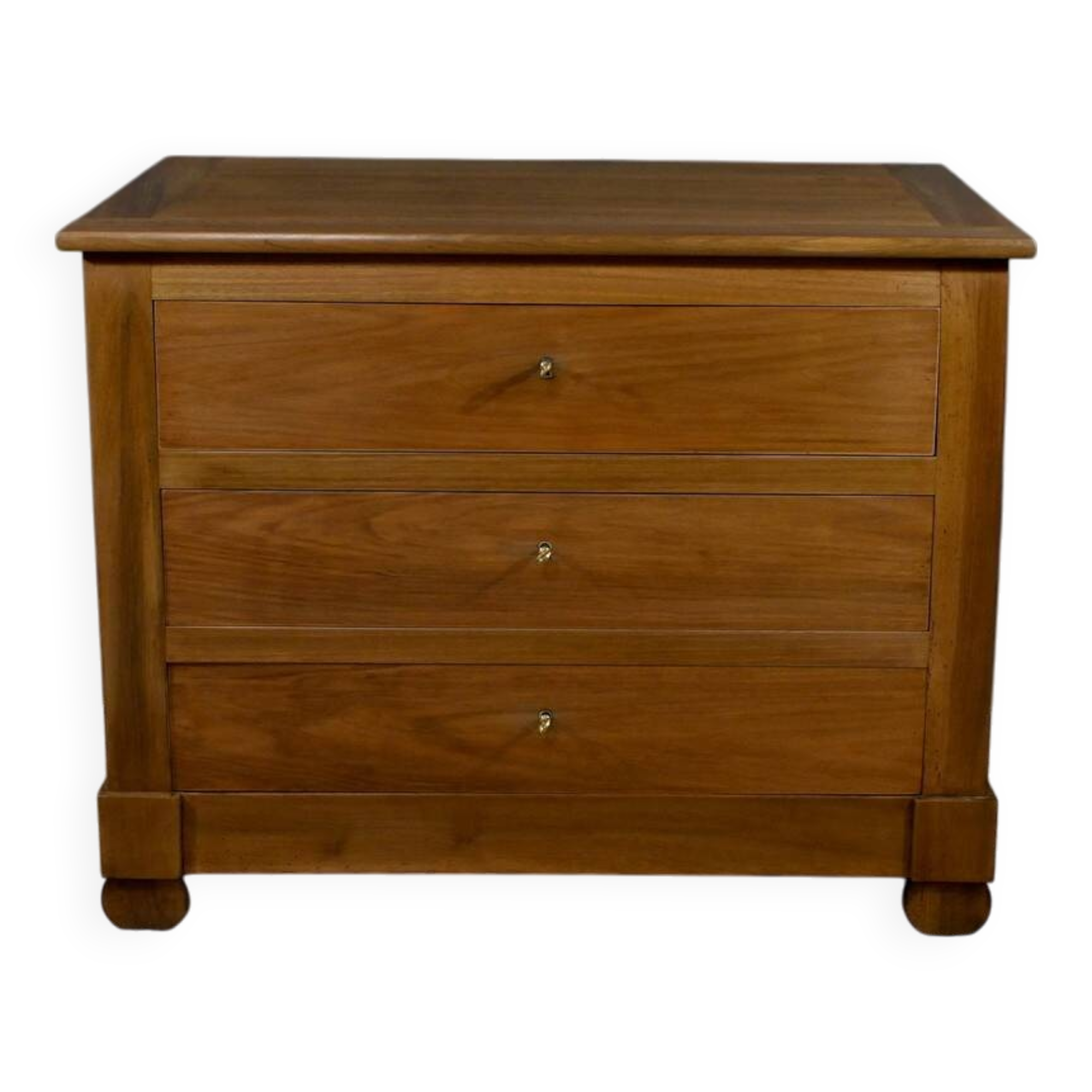 Walnut chest of drawers, Restoration style – Late 19th century