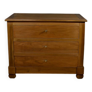 Walnut chest of drawers, Restoration style – Late 19th century
