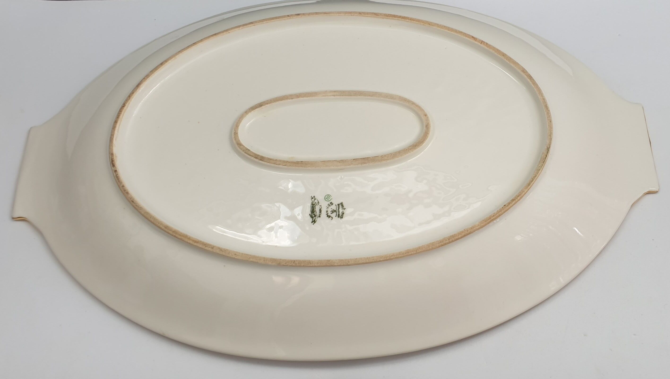 Large oval porcelain dish from Limoges