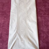 Retro pillow taie with lace and monogram