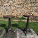 Paire de tabourets industriels vintage 1930