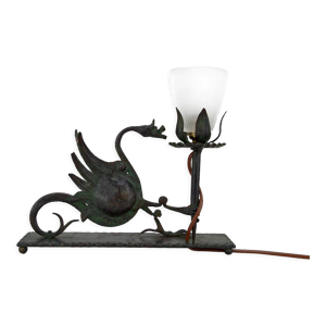 lampe à poser au dragon - fer