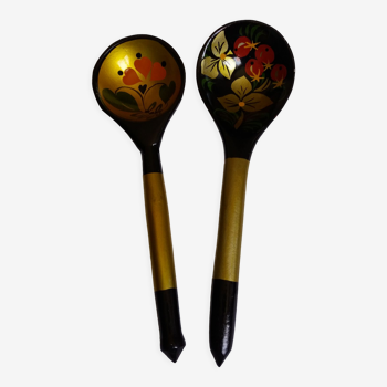 Hand-painted wooden Khokhloma handmade hand-painted wooden craft spoons