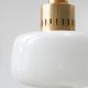 Pair of vintage opaline glass pendant lamp from Sijaj, 1960s