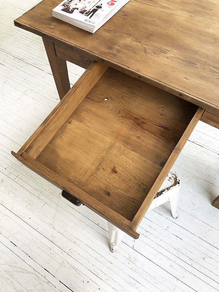 Pine and oak farm table