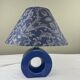 Blue ceramic lamp
