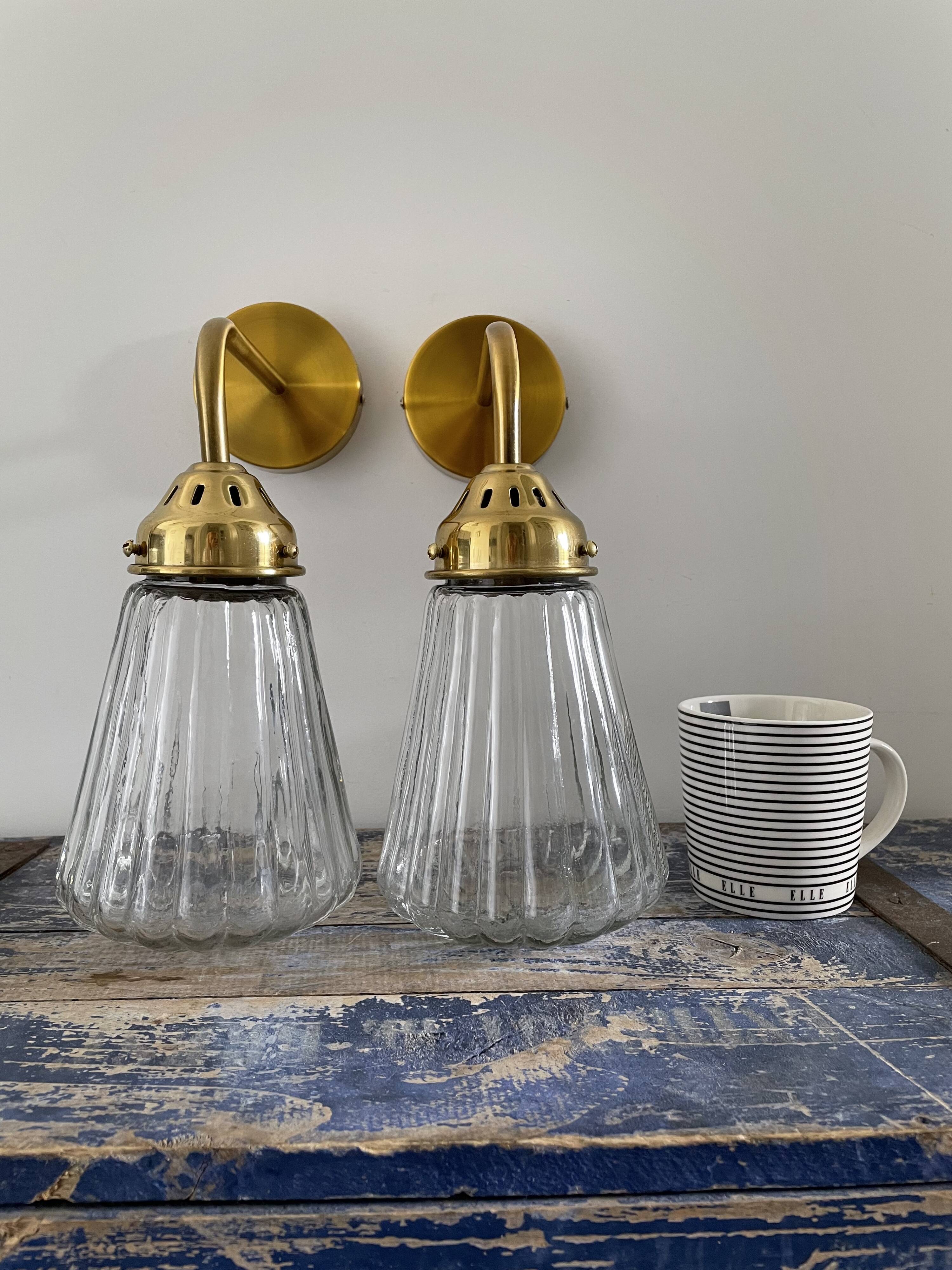 Pair of vintage wall lights