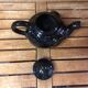 Old vintage black ceramic elephant shaped teapot #a474