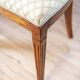 Vintage Elm Chairs in White Upholstery, 1950s, Set of 5