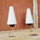 Art Deco bedside lamps, pair