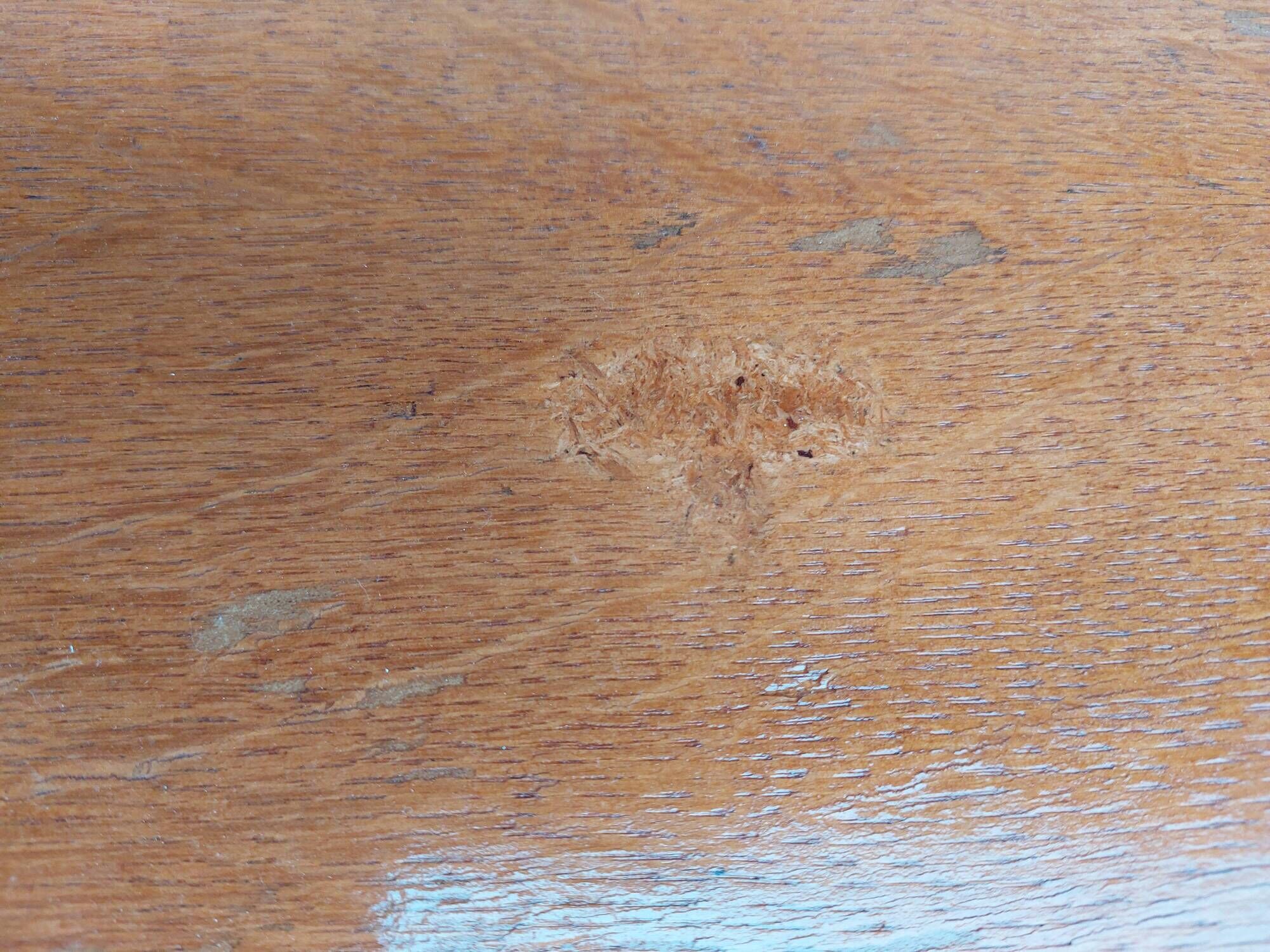solid wood desk, 1970s