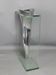 By Lisa Mori vase cast aluminum & glass flawless 34 cm