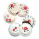 Old mismatched earthenware dinner plates