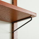 Scandinavian vintage wall unit with a console in the style of Poul Cadovius, 1960s