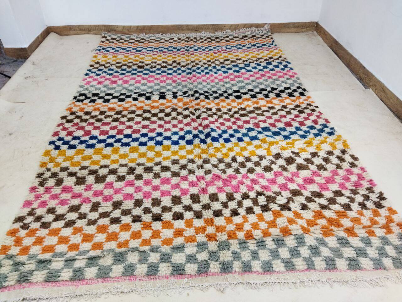 Handmade Moroccan Berber rug 286 X 190 CM
