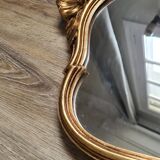 Old golden mirror rococo