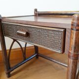 Pair of rattan bedside tables Roche Bobois
