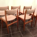 Set de 6 chaises Erik buch pour anderstrup møbelfabrik 1960