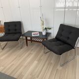 Beautiful set of 2 chrome chairs from the 60's